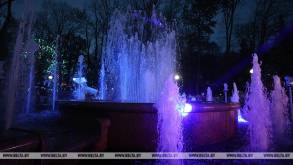 Первым начал работать самый большой из расположенных в парке Жилибера: в Гродно стартовал сезон фонтанов